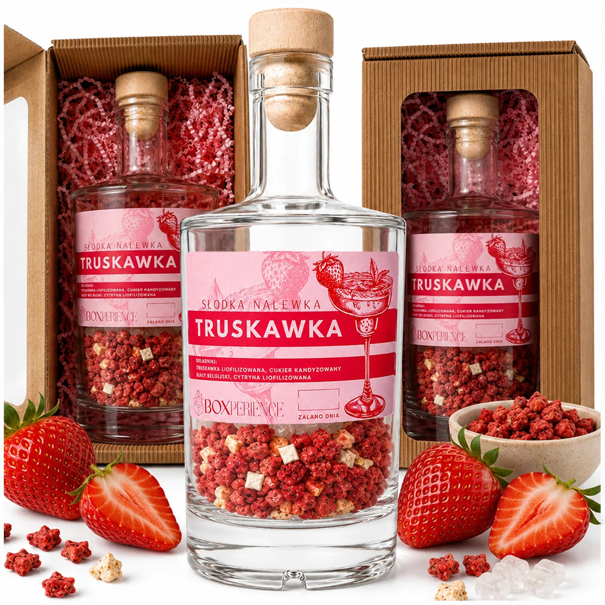 Zestaw do przygotowania nalewki truskawkowej 500 ml